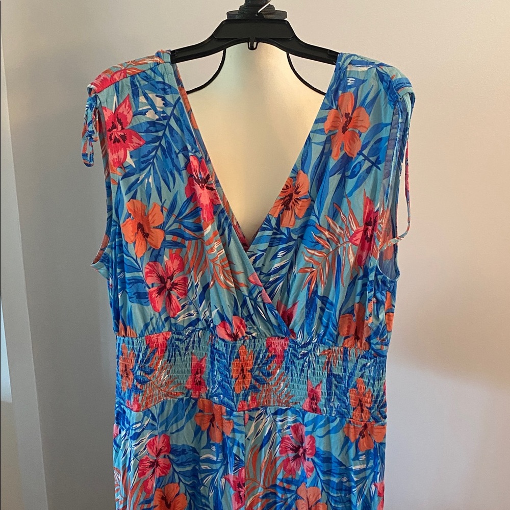 Lascana by Venus size 18 floral comfortable wide leg jumpsuit NWT - Picture 2 of 9